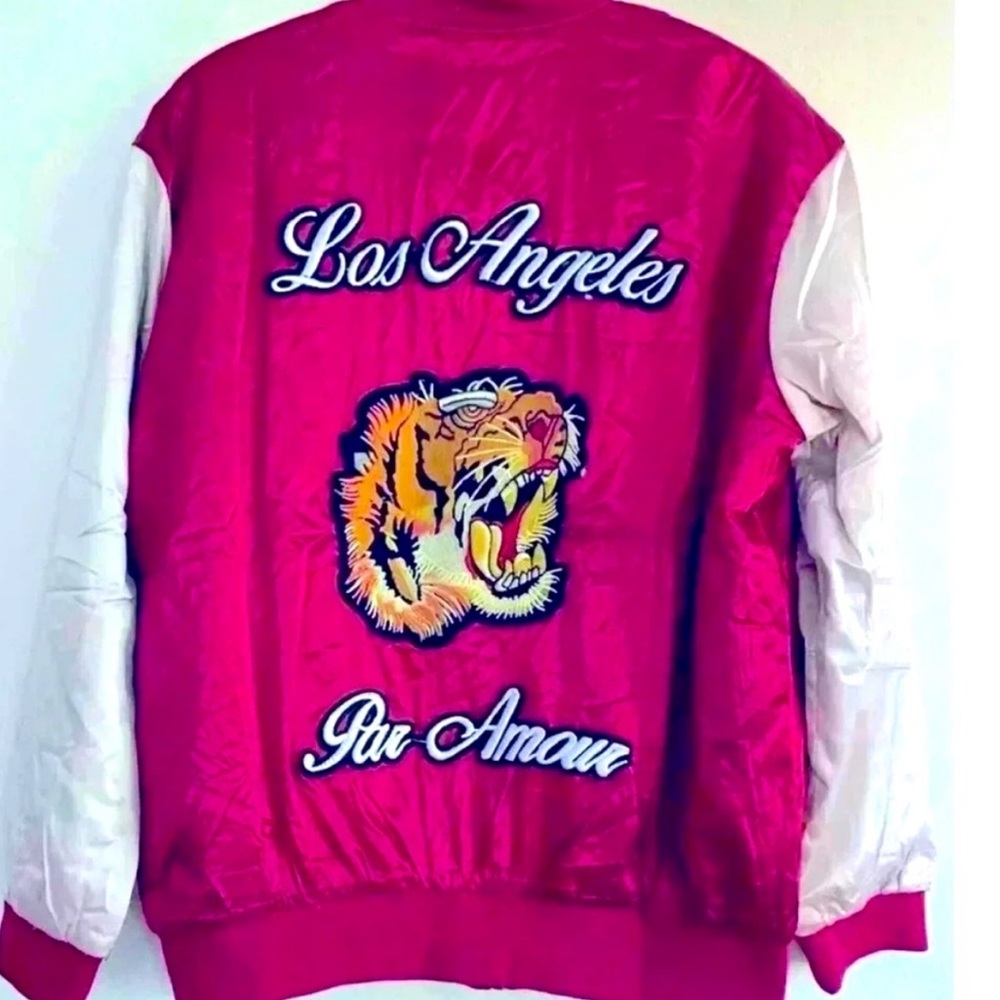 Hayden "Los Angeles Par Amour" Satin Bomber Jacket - Picture 7 of 7